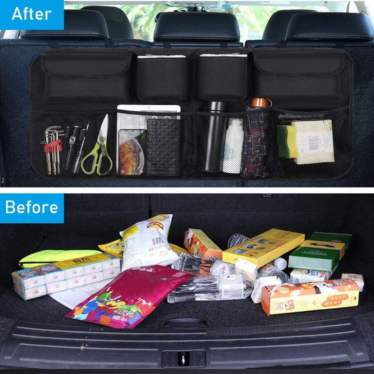 Kofferraum Organizer Auto Aufbewahrungstasche SUV Schwarz