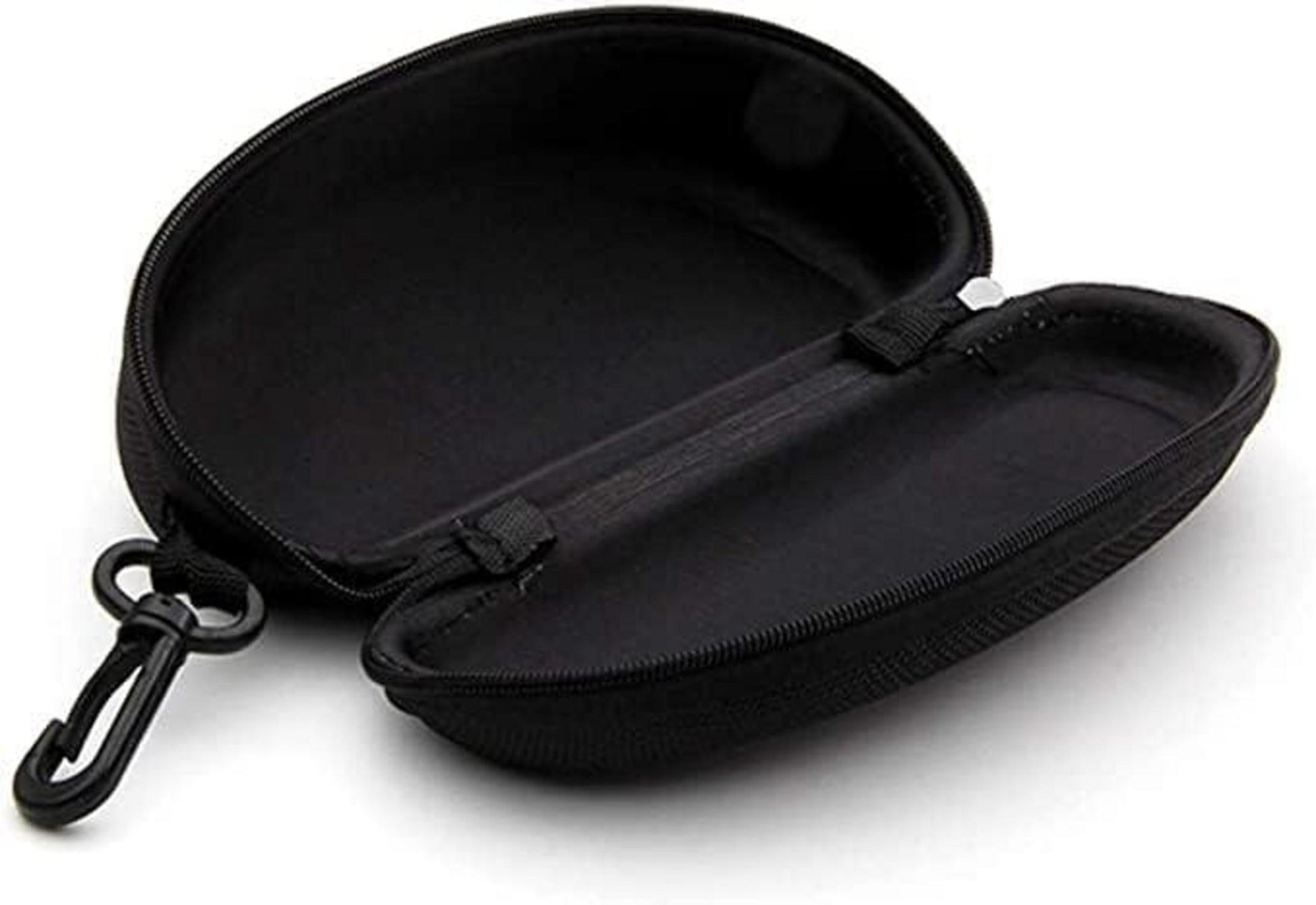 Schwarze Sonnenbrillenetuis mit Karabinerhaken, 3er Set, Schutz für Brille