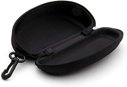 Schwarze Sonnenbrillenetuis mit Karabinerhaken, 3er Set, Schutz für Brille