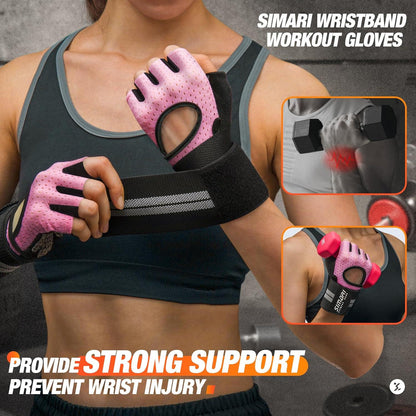 SIMARI Trainingshandschuhe mit Handgelenk Unterstützung für Fitness Gymnastik
