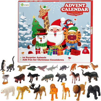 D-FantiX Kinder Tiere Figuren Adventskalender 2026 für