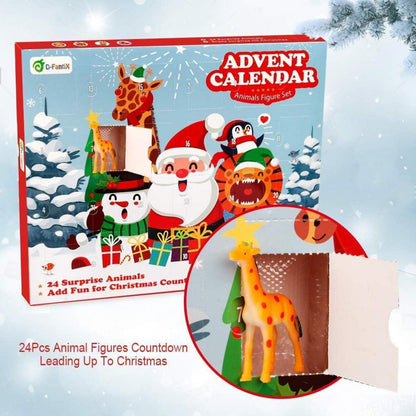 D-FantiX Kinder Tiere Figuren Adventskalender 2026 für