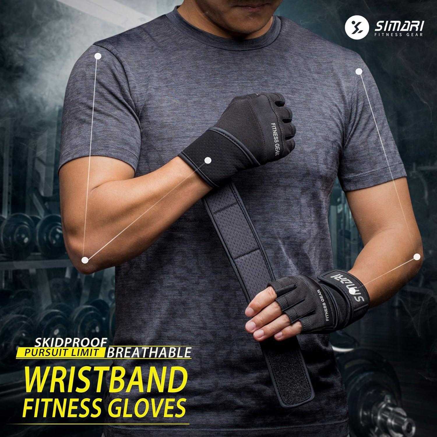 SIMARI Trainingshandschuhe Handgelenkstütze Fitness Gewichtheben SMRG902