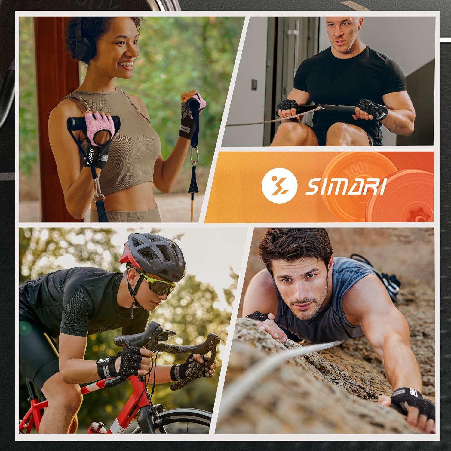 SIMARI Trainingshandschuhe Finger Gewichtheben Handgelenk Gym Fitness Training