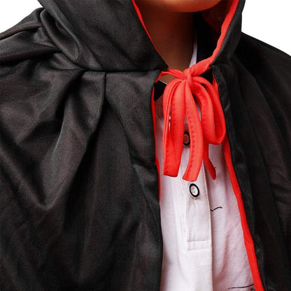Vampir Umhang Schwarz Rot Doppelseitig Erwachsene Halloween Kostüm