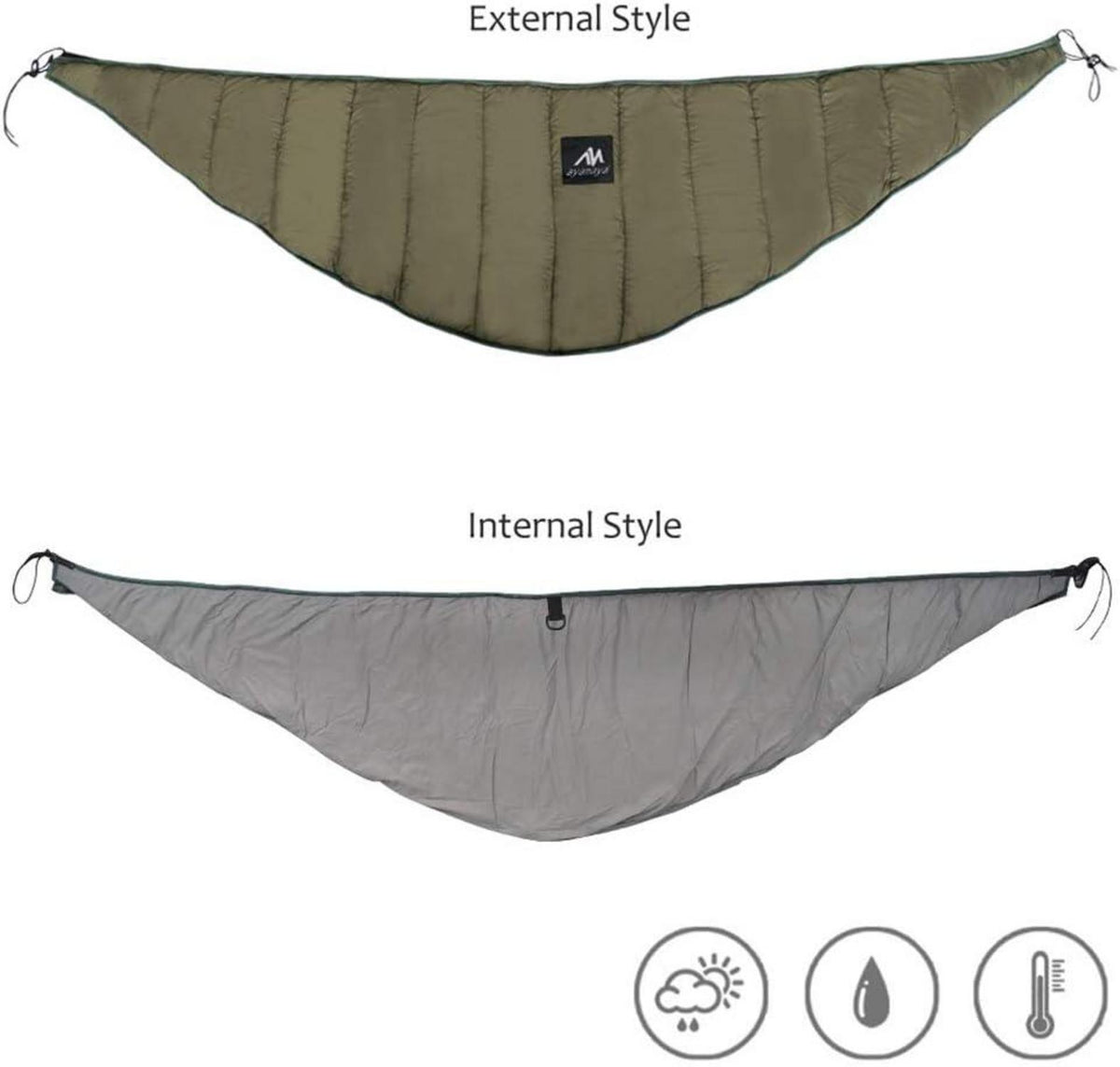 Hängematte Underquilt Isomatten Underkilt Baumwolle Winterschlafsack