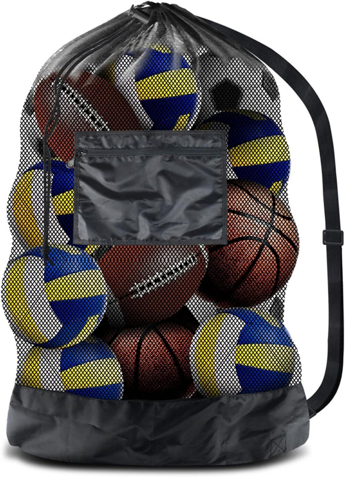 Extra Großes Ballnetz mit Reißverschlusstasche
