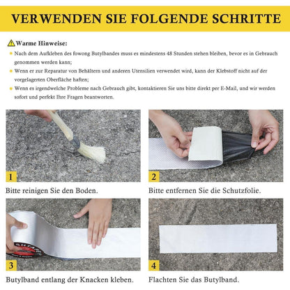 Wasserdichtes Butyl Klebeband 3cm x5m - Reparatur Panzertape