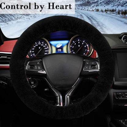 Plüsch Lenkradhülle Winter – Weich & Komfortabel 36-39cm