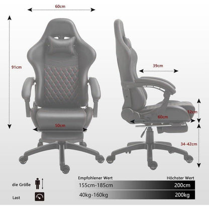 Ergonomischer Gaming Stuhl mit