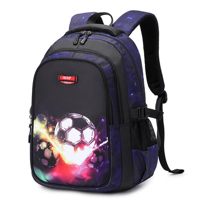 Schulrucksack Jungen Mädchen Fußball Druck Ergonomisch 8-16 Jahre