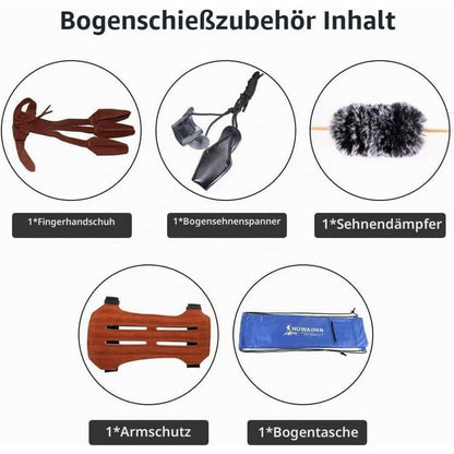 56" Takedown Recurvebogen Set für Erwachsene – Jagd & Zielübung