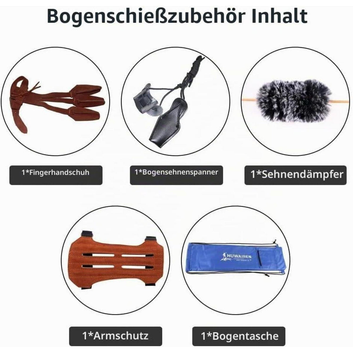 Recurvebogen Set 56" für Erwachsene – Jagd & Zielübung
