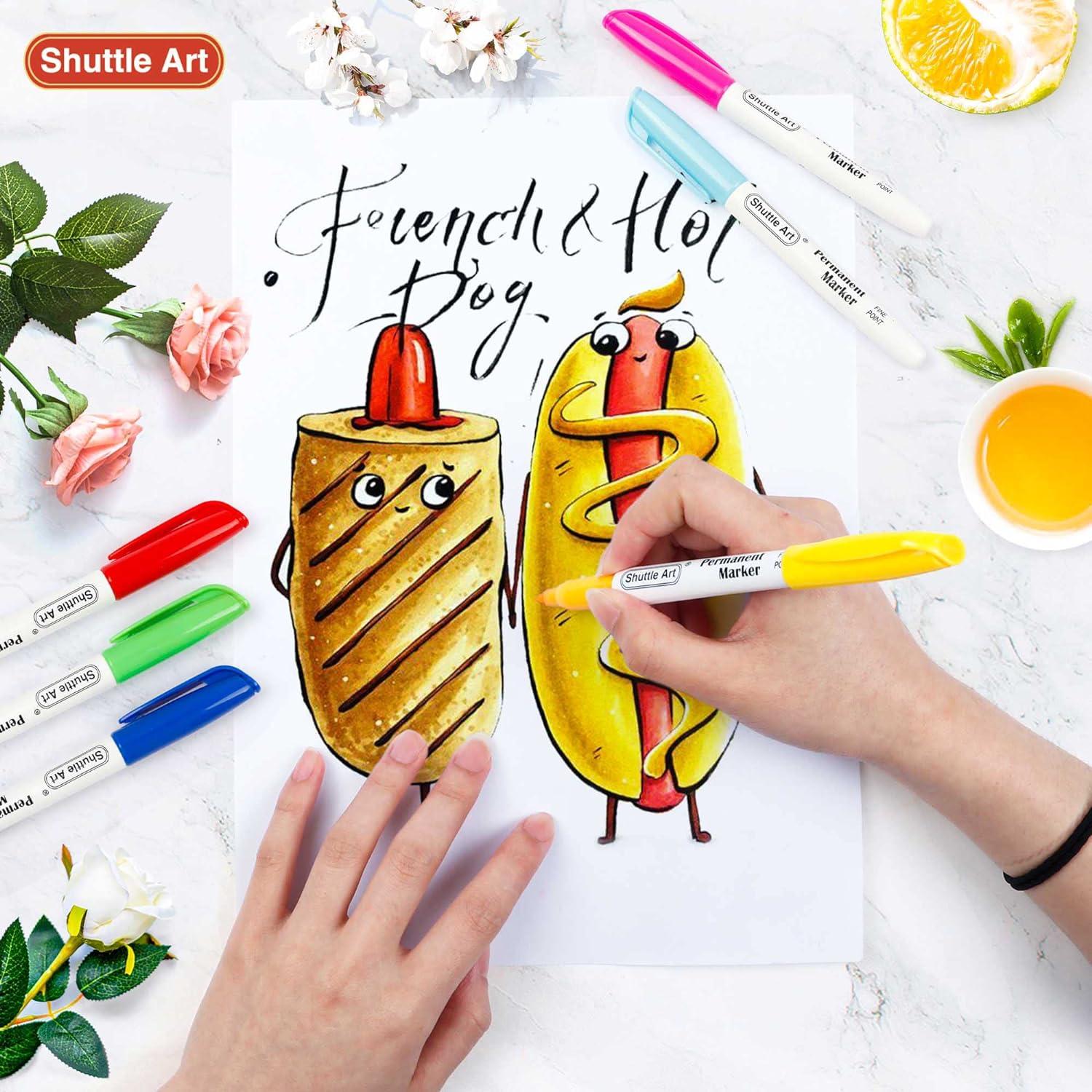 24er Set Shuttle Art Permanent Marker feine Spitze wasserfest Filzstifte