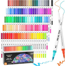 120 Farben Dual Brush Pen Set mit Pinsel- und Finelinerspitze