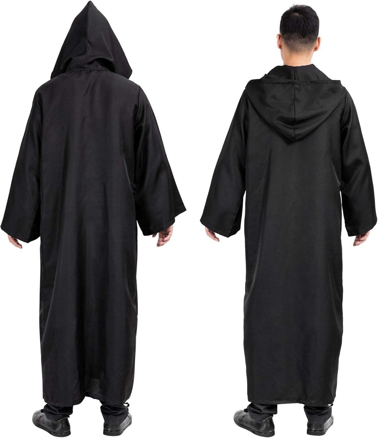 Umhang mit Kapuze Halloween Kostüm Cape Gewand für Männer Filmrolle
