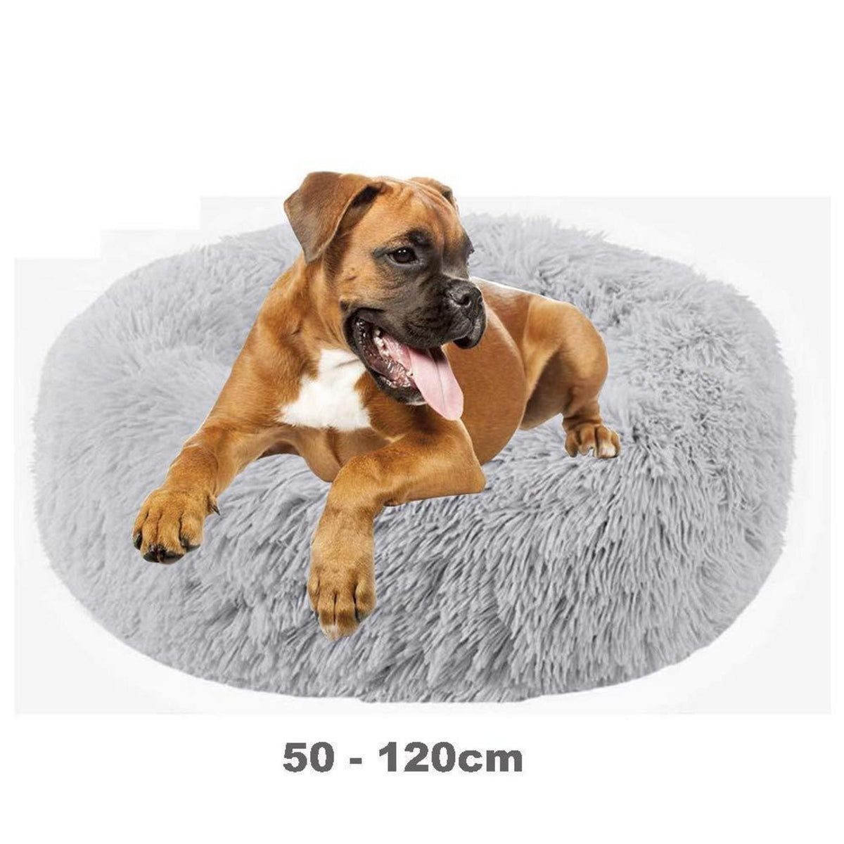 Deluxe Haustierbett Donut Cuddler für Hunde & Katzen, 120cm