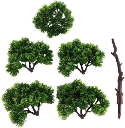 Künstlicher Bonsai-Baum Japanische Kiefer 33 cm Zimmerpflanze in
