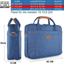 DOB SECHS 15.6 Zoll Laptoptasche Aktentasche Schultertasche