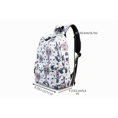 Schulrucksack Mädchen – Modischer Tagesrucksack mit Laptopfach