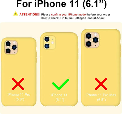 ORNARTO iPhone 11 Silikon Case Ultra Dünn Schutzhülle