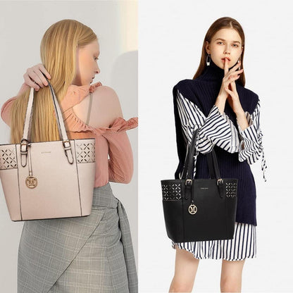 Miss Lulu Damen Handtasche Eleganter Shopper mit