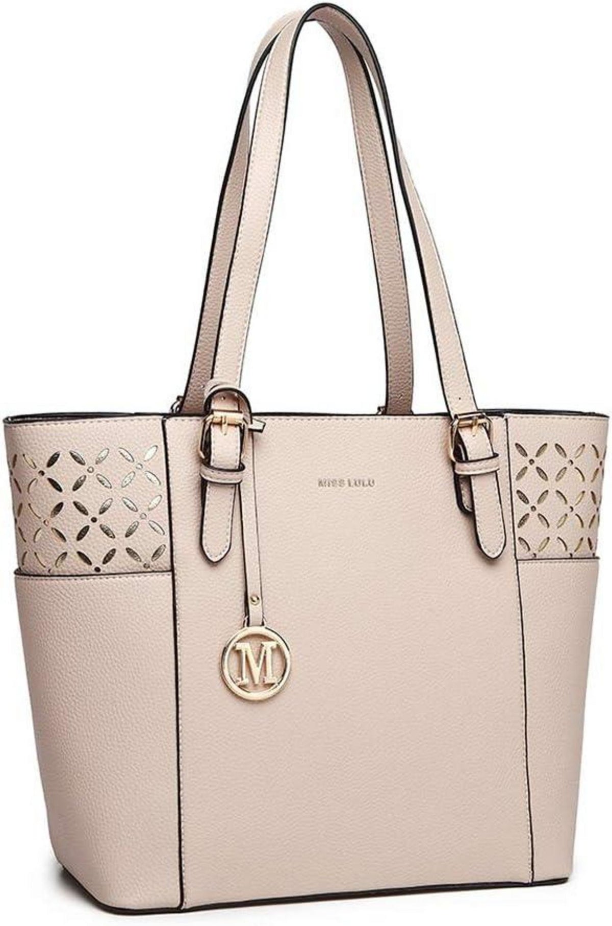 Elegante Miss Lulu Damen Handtasche Shopper Laser-Gravur