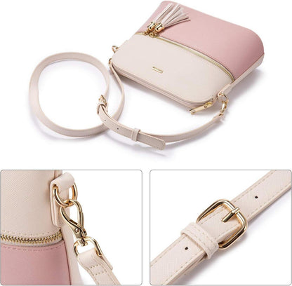 Große Damen Handtasche Schultertasche Leder Shopper Set 3-teilig