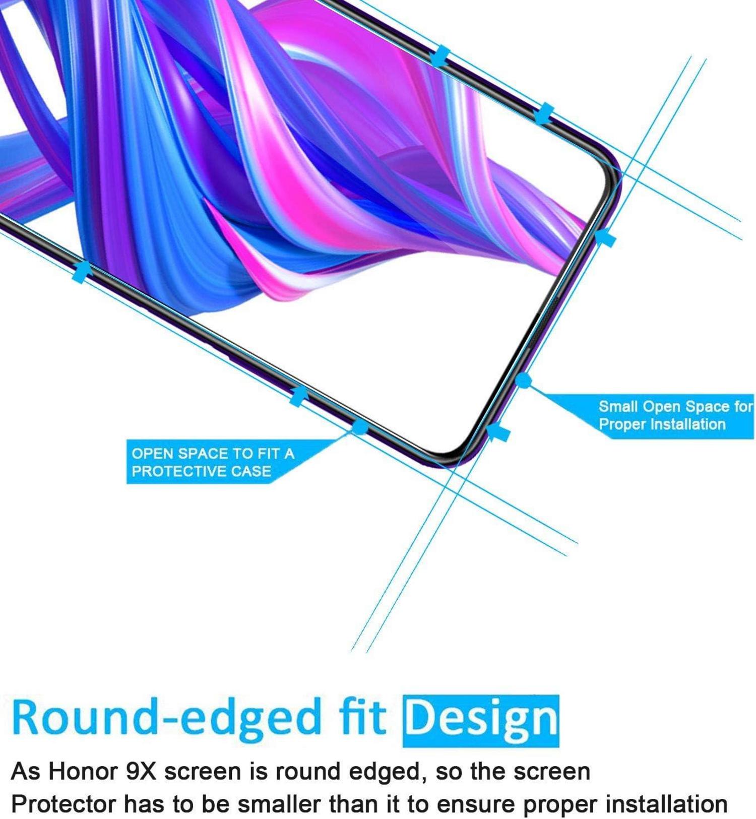 Panzer Schutzglas 3 Stück für Honor 9X 9X Pro 9H Ultra-klar
