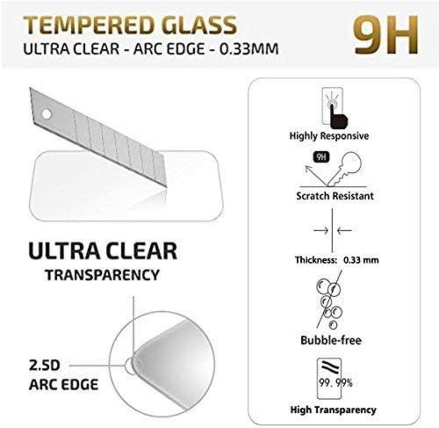 Panzer Schutz Glas für Honor 9X 9X Pro, 3 Stück, 9H Härte, HD DisplaySchutz
