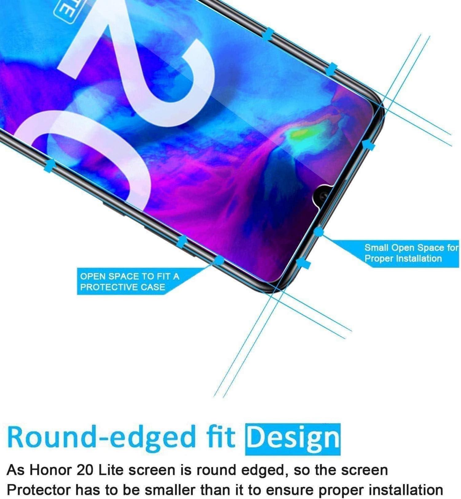 Panzer Schutz Glas für Honor 20 Lite 20i 2 Stk 9H Ultra-klar