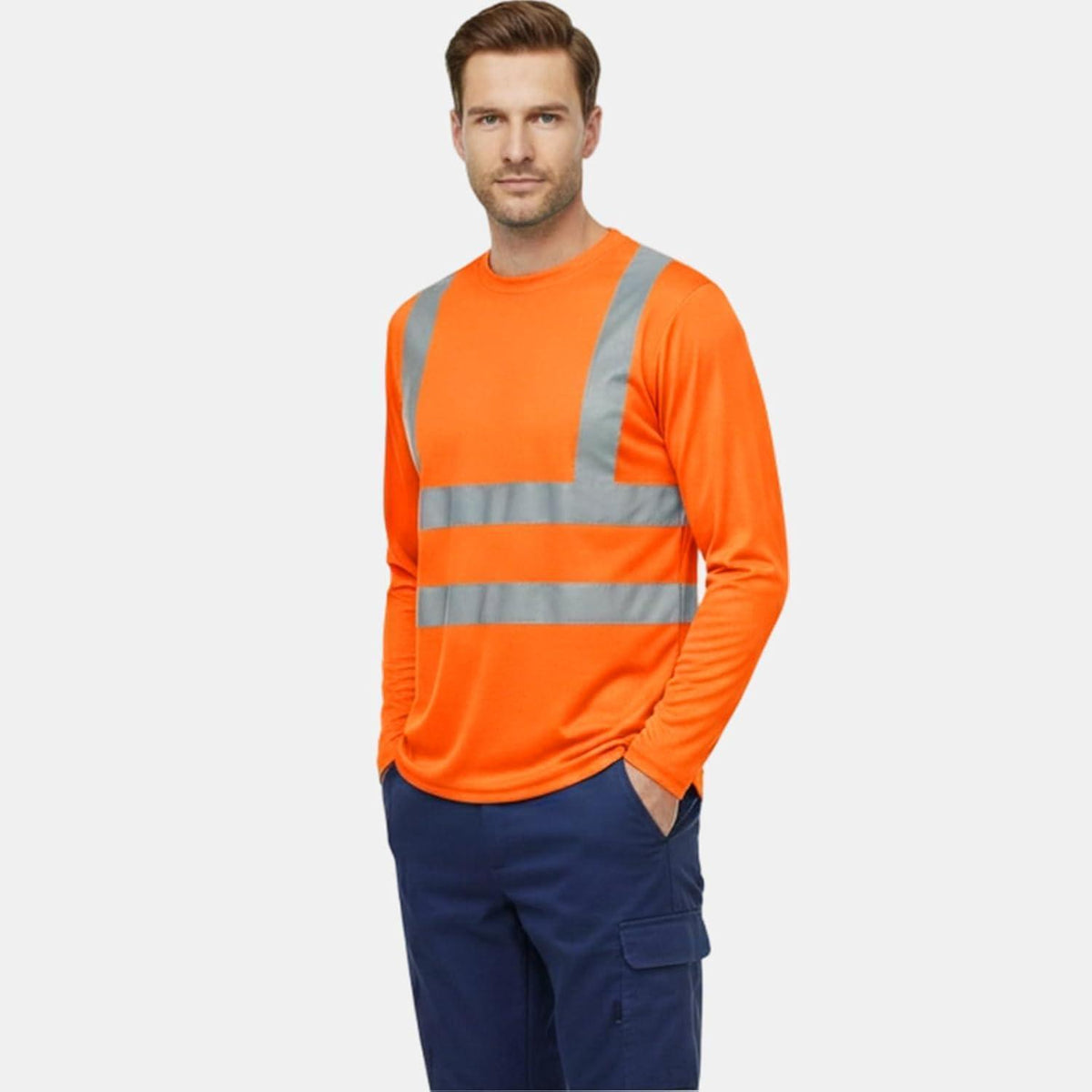Warnschutz T-Shirt XXL Orange – Atmungsaktiv & Reflektierend