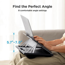 Höhenverstellbarer Laptop-Tisch mit Kissen für 15,6" Geräte
