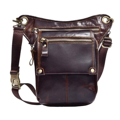 Leder Beintasche Vintage für Herren & Damen – Bauchtasche Outdoor