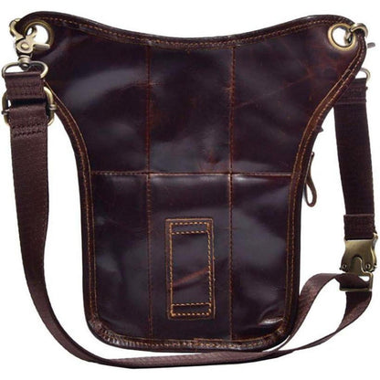 Leder Beintasche Vintage für Herren & Damen – Bauchtasche Outdoor