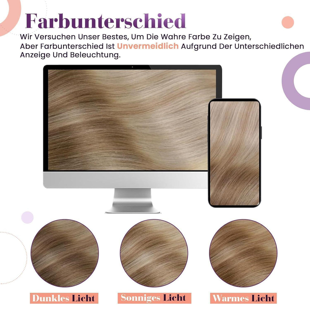 Clip-in Echthaar Extensions Ombre Hellbraun-Aschblond 40cm