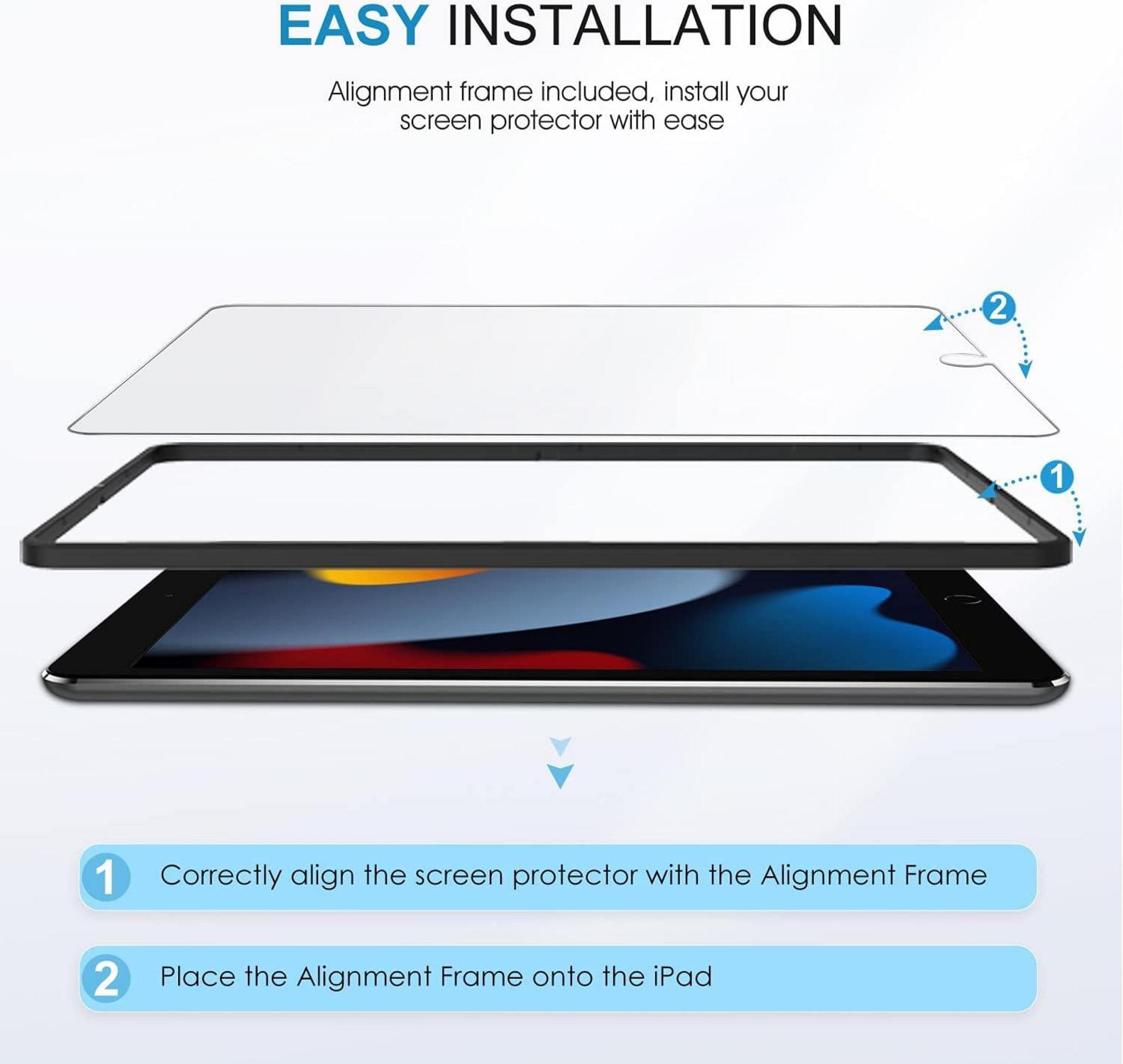 iPad 9. Generation Display Schutzfolie 3er Pack 10,2 Zoll