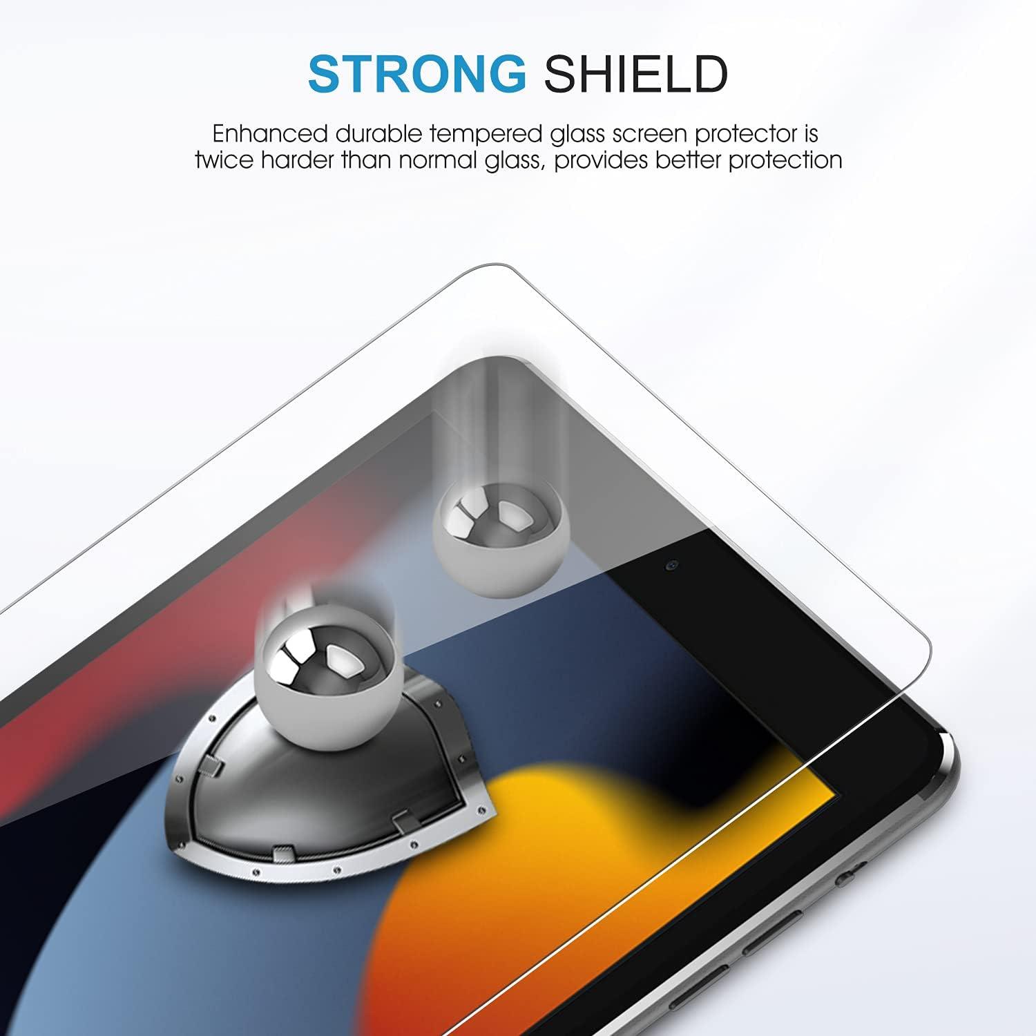 Gehärtete Glas Displayschutzfolie für iPad 9./8./7. Gen