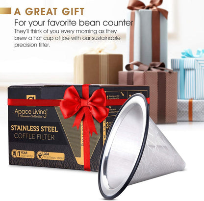 Edelstahl Kaffeefilter für Chemex Hario Bodum - Wiederverwendbarer Handfilter^Kaufland