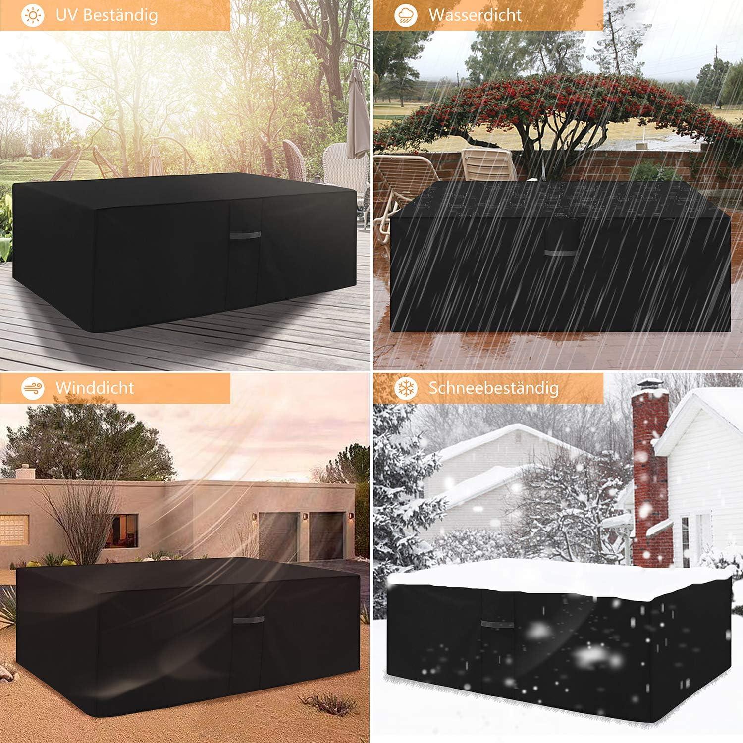 Dokon Gartenmöbel Abdeckung 600D Oxford Gewebe Wasserdicht