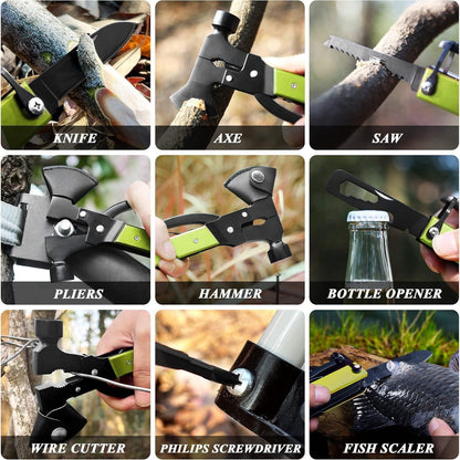 Multitool Axt 14-in-1 Männer Geschenk Camping Survival Gear