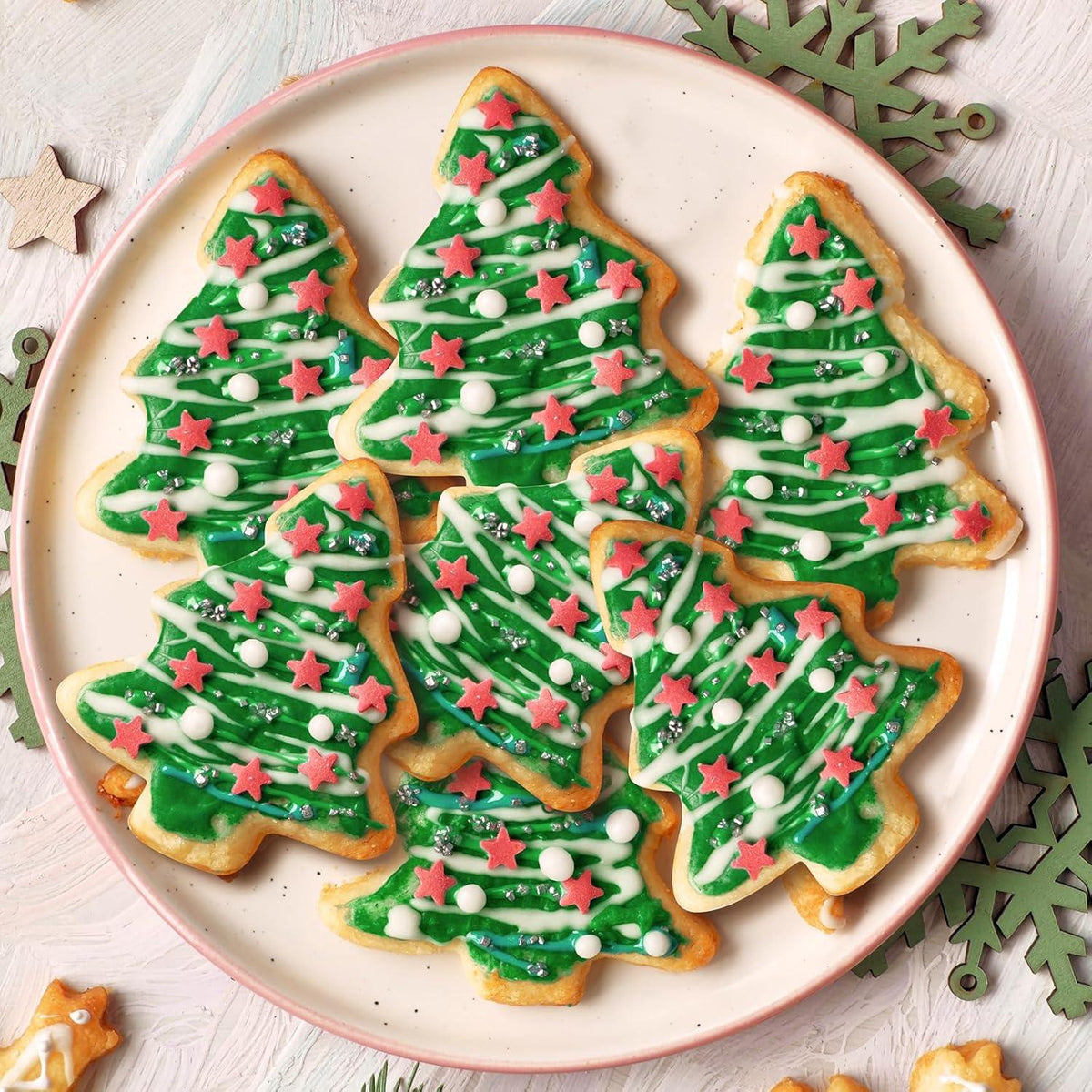 Joyoldelf Weihnachten Ausstechformen Set Edelstahl Plätzchen Fondant Brot Sandwich
