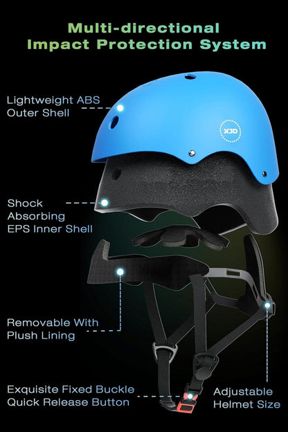 Kinder Jugend Fahrradhelm Multisport Helm CE-Zertifizierung Blau M