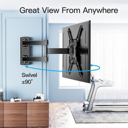 TV Wandhalterung Schwenkbar Neigbar für 26-60 Zoll Fernseher