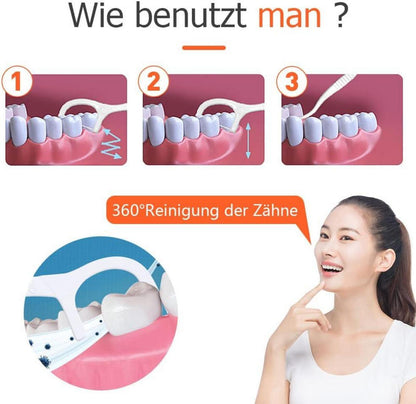 300 Zahnseide Sticks - Backenzähne Reinigung - Zahnreinigung Zahnzwischenräume