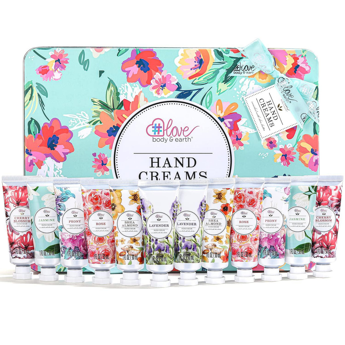 Handcreme Geschenkset für Frauen mit 6 natürlichen Düften
