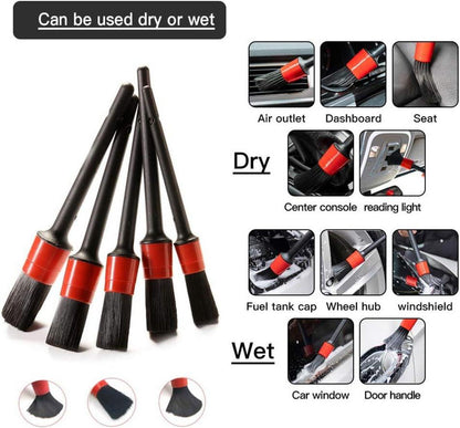 Auto Detailing Pinselset 5er PKW Reinigungspinsel Autopflege