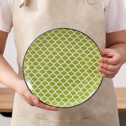 Desserteller Porzellan bunt 4-teilig Ø 21,5 cm Flachteller Macaron