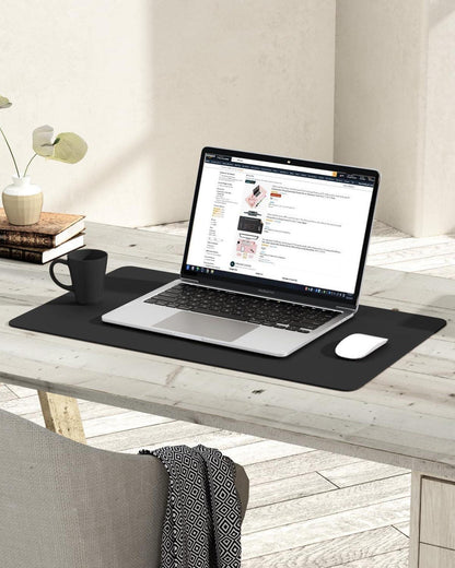 Großes Office Mauspad Schreibtischunterlage Leder 60x35cm