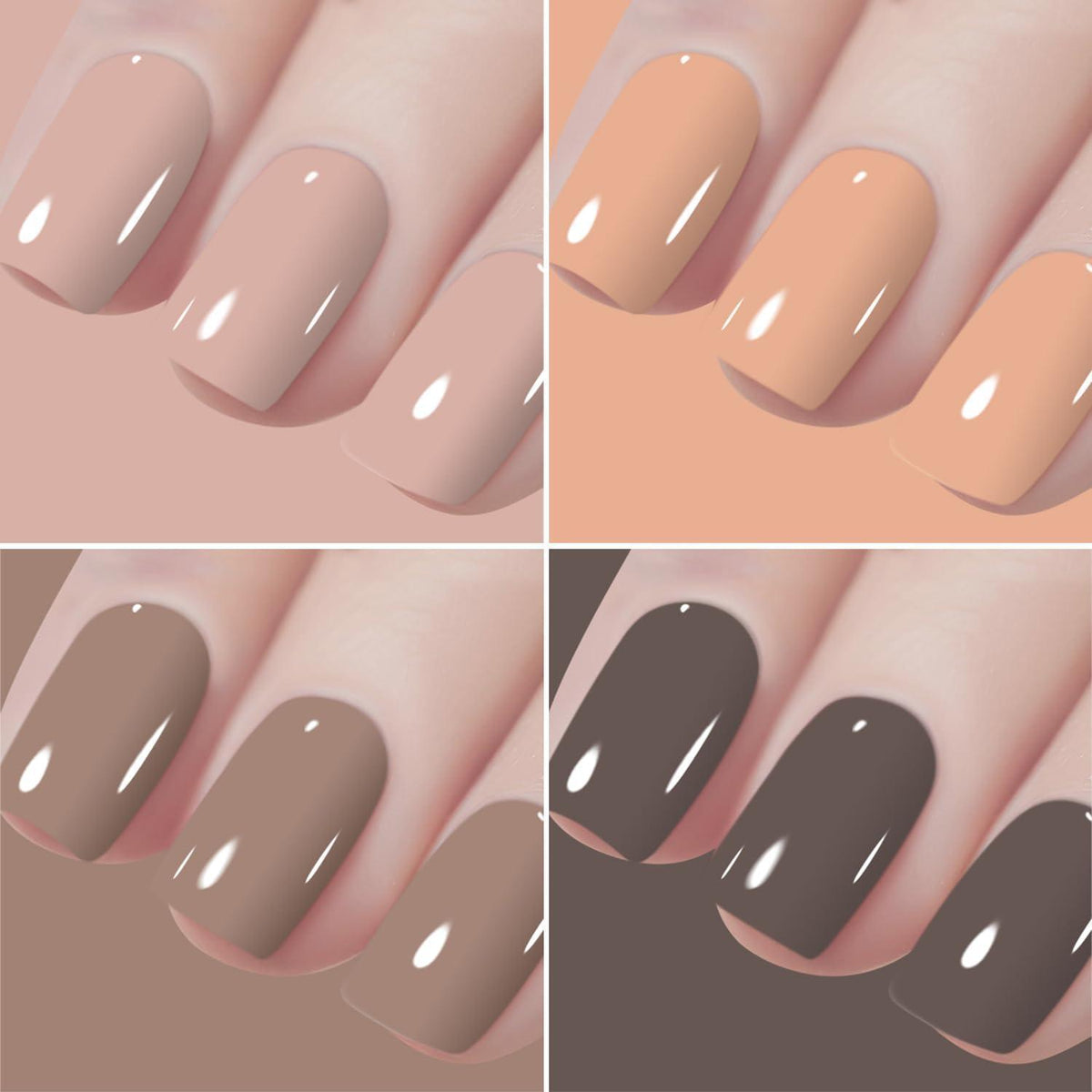 48x Gellack Set – 45 Farben + Base & Top Coat